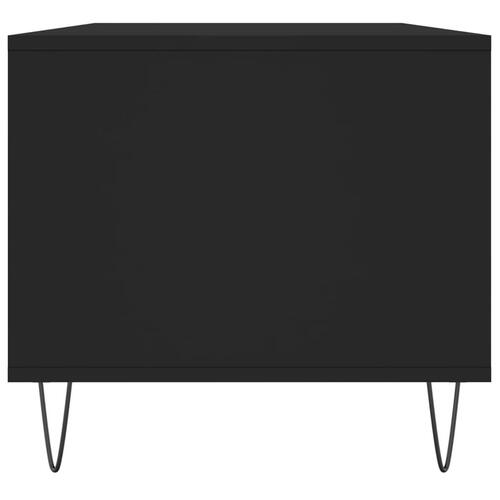 Sofabord 90x49x45 cm konstrueret træ sort