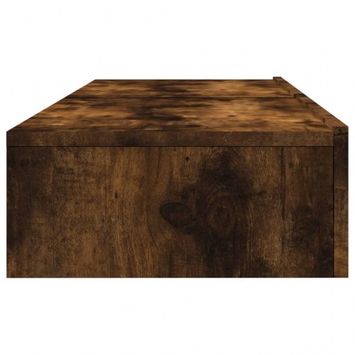Tv-borde 2 stk. med LED-lys 60x35x15,5 cm røget egetræsfarve