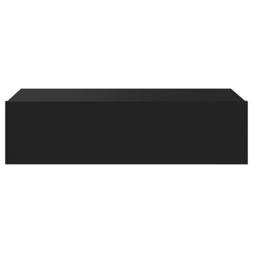 Tv-bord med LED-lys 60x35x15,5 cm sort
