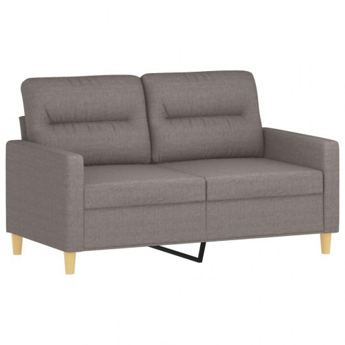 2-personers sofa i stof - 120 cm sædebredde, gråbrun