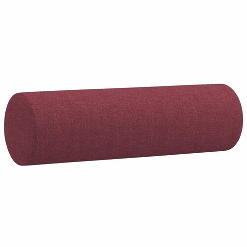 3 personers sofa med puder stof vinrød