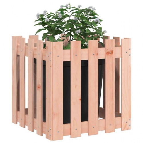 Plantekasse med stakitdesign 50 x 50 x 50 cm