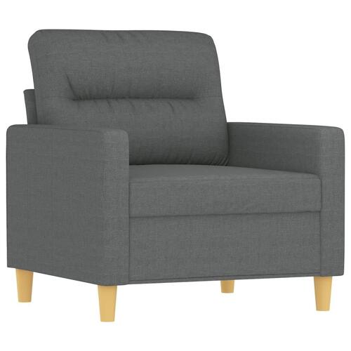 Sofasæt 4 dele med hynder stof mørkegrå