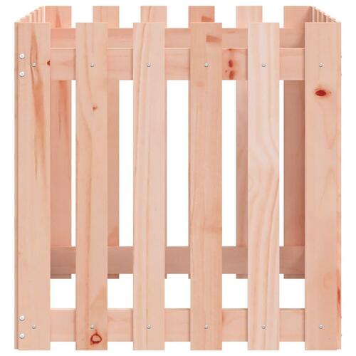 Plantekasse med stakitdesign 60x60x60 cm massivt douglasfyr