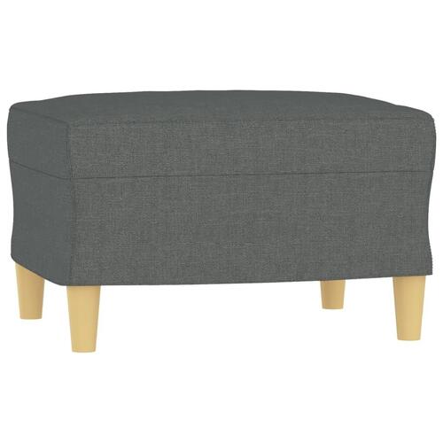 3 personers sofa med puder stof mørkegrå