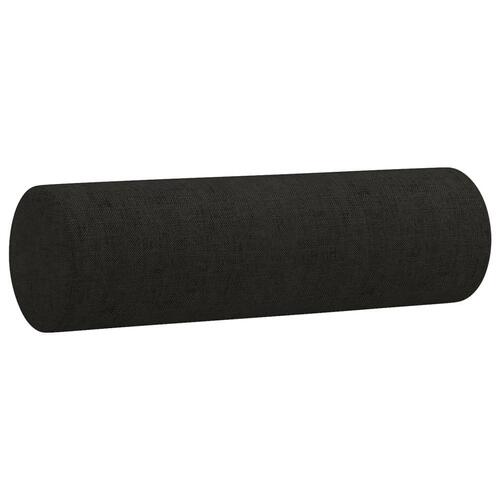 Sofasæt 4 dele med puder stof sort