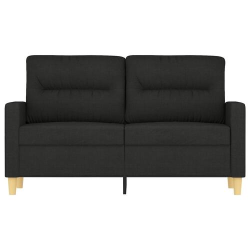 2-personers sofa 120 cm stof sort