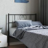 Sengegavl 90 cm metal sort