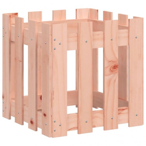Plantekasse med stakitdesign 40 x 40 x 40 cm i massivt douglasgran