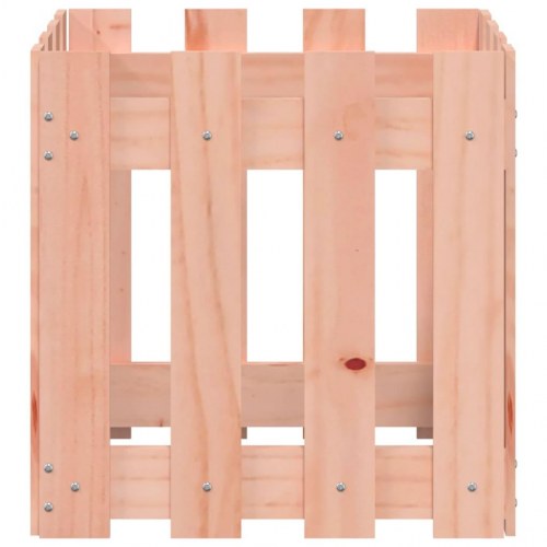 Plantekasse med stakitdesign 40 x 40 x 40 cm i massivt douglasgran