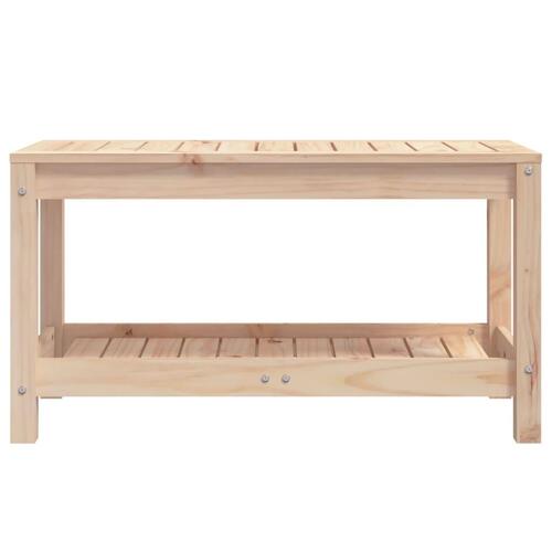 Havebænk 82,5x35x45 cm massivt fyrretræ