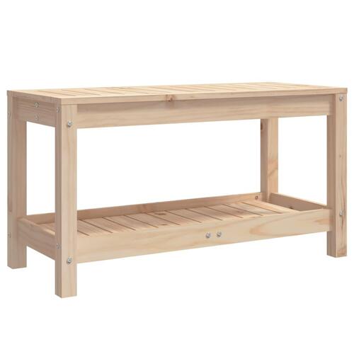 Havebænk 82,5x35x45 cm massivt fyrretræ