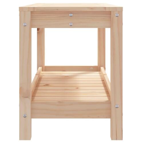 Havebænk 82,5x35x45 cm massivt fyrretræ