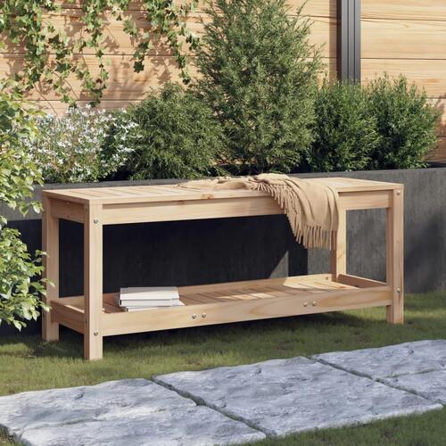Havebænk 108x35x45 cm massivt fyrretræ