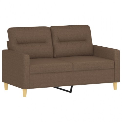 2-personers sofa i stof - brun, sædebredde 120 cm