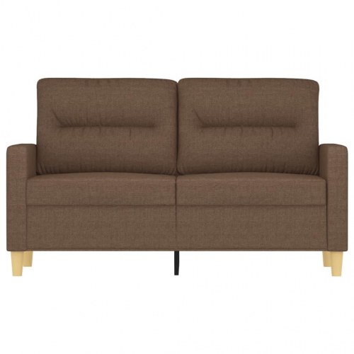 2-personers sofa i stof - brun, sædebredde 120 cm