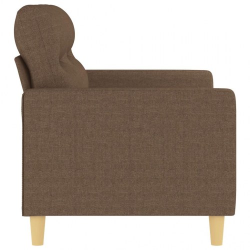 2-personers sofa i stof - brun, sædebredde 120 cm
