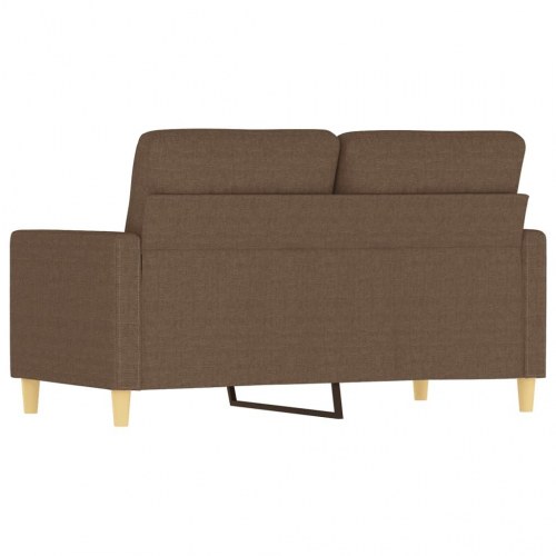 2-personers sofa i stof - brun, sædebredde 120 cm