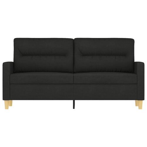 2-personers sofa 140 cm stof sort