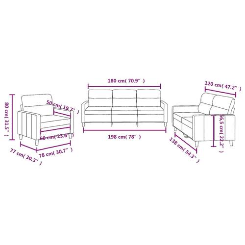 3 personers sofa med hynder stof lysegul