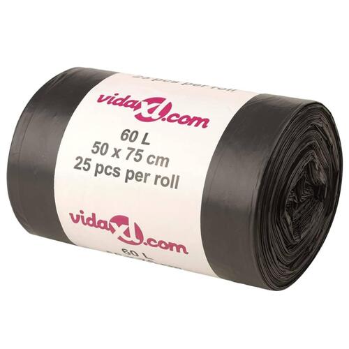 Affaldsposer 250 stk. 60 l sort