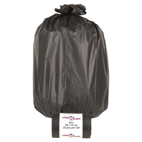 Affaldsposer 250 stk. 60 l sort
