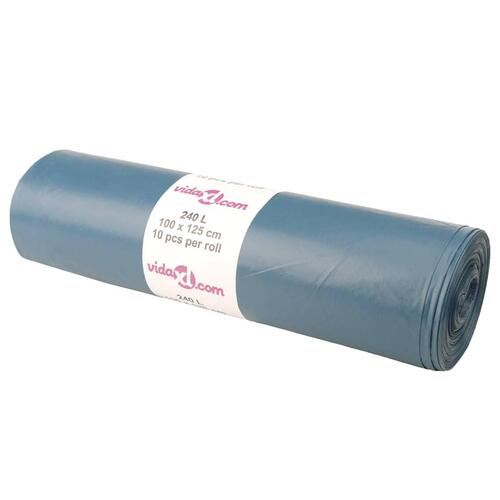 Affaldsposer 100 stk. 240 l blå