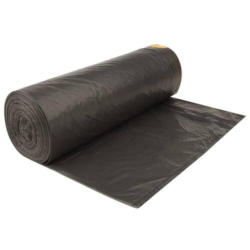 Affaldsposer med lukkesnor 150 stk. 240 l sort