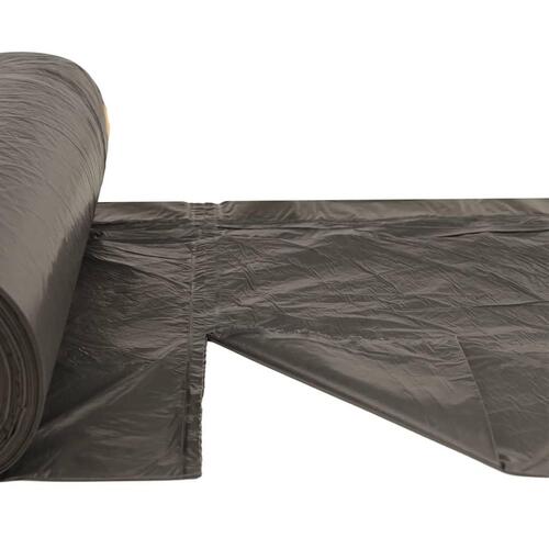 Affaldsposer med lukkesnor 150 stk. 240 l sort