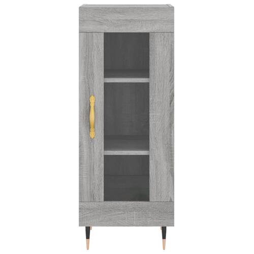 Højskab 34,5x34x180 cm konstrueret træ grå sonoma-eg