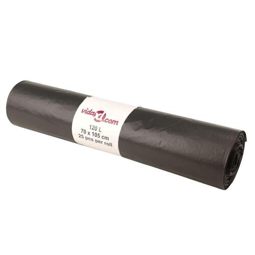 Affaldsposer 250 stk. 120 l sort