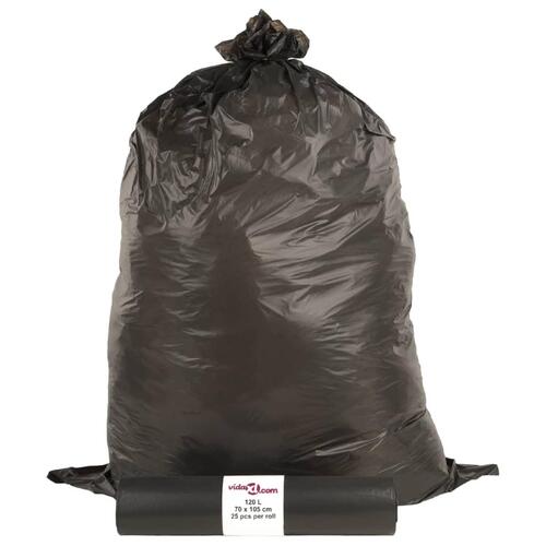 Affaldsposer 250 stk. 120 l sort