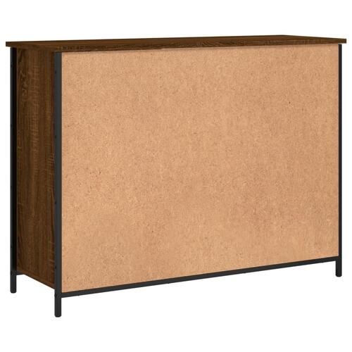 Skænk 100x35x75 cm konstrueret træ brun egetræsfarve