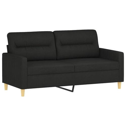 3 personers sofa med puder stof sort