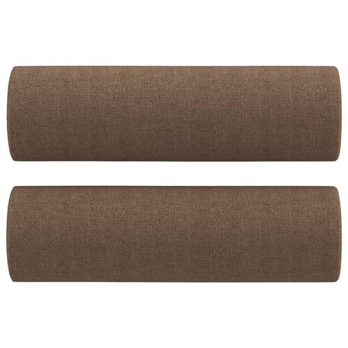 Sofasæt 4 dele med puder stof brun