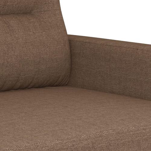 3 personers sofa med puder stof brun