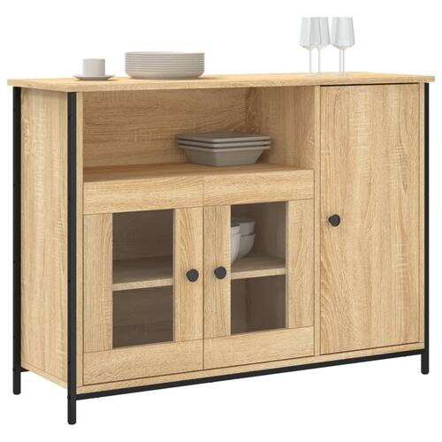 Skænk 100x35x75 cm konstrueret træ sonoma-eg
