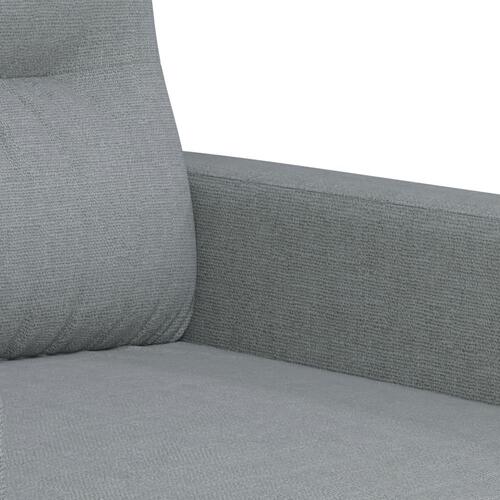 Sofasæt 4 dele med puder stof lysegrå