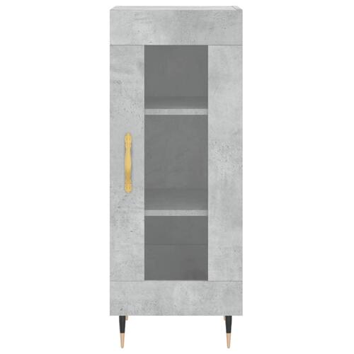Skab 34,5x34x180 cm konstrueret træ betongrå