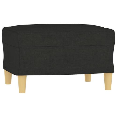 Sofasæt 4 dele med hynder stof sort