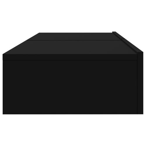 Tv-borde 2 stk. med LED-lys 60x35x15,5 cm sort