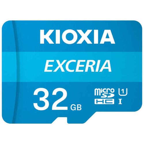 Mikro-SD-hukommelseskort med adapter Kioxia Exceria UHS-I Klasse 10 Blå 32 GB
