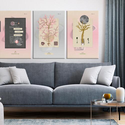 Billede - Unusual Plants (3 Parts) 120 x 60 cm