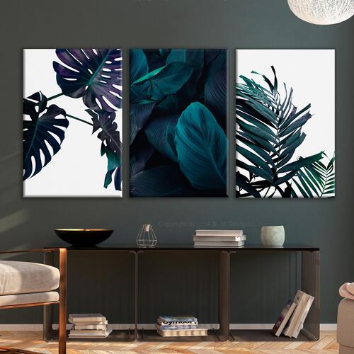 Billede - Cold Leaves (3 Parts) 120 x 60 cm