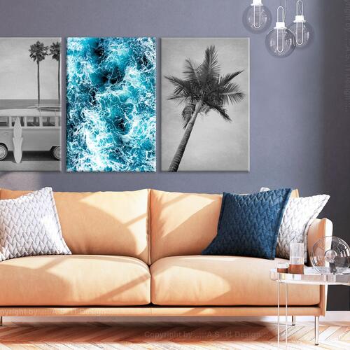 Billede - Holiday Memories (3 Parts) 120 x 60 cm