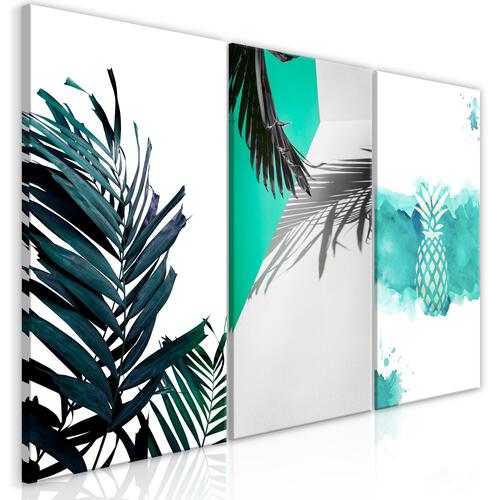 Billede - Palm Paradise (3 Parts) 120 x 60 cm