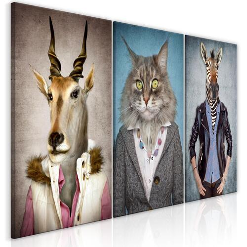 Billede - Menagerie (3 Parts) 120 x 60 cm