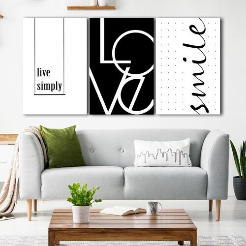Billede - A Bit of Motivation (3 Parts) 120 x 60 cm