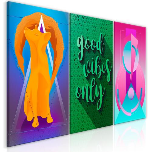 Billede - Shades of Happiness (3 Parts) 120 x 60 cm