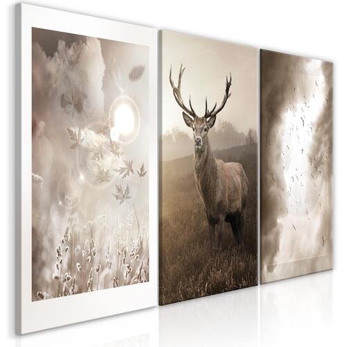 Billede - Autumn Evenings (3 Parts) 120 x 60 cm